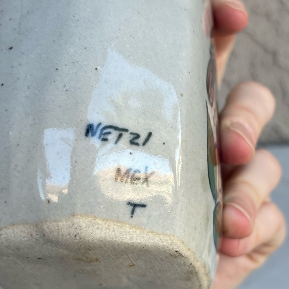 VINTAGE Tonala Stoneware Hand Painted Ceramic Folk Art Bird Vase Mexican Pottery - Picture 7 of 12